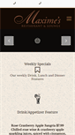 Mobile Screenshot of maximesrestaurant.ca